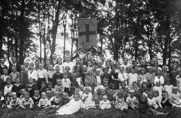 1925 Sonntagschulausflug, Friedeburgpark Großensiel